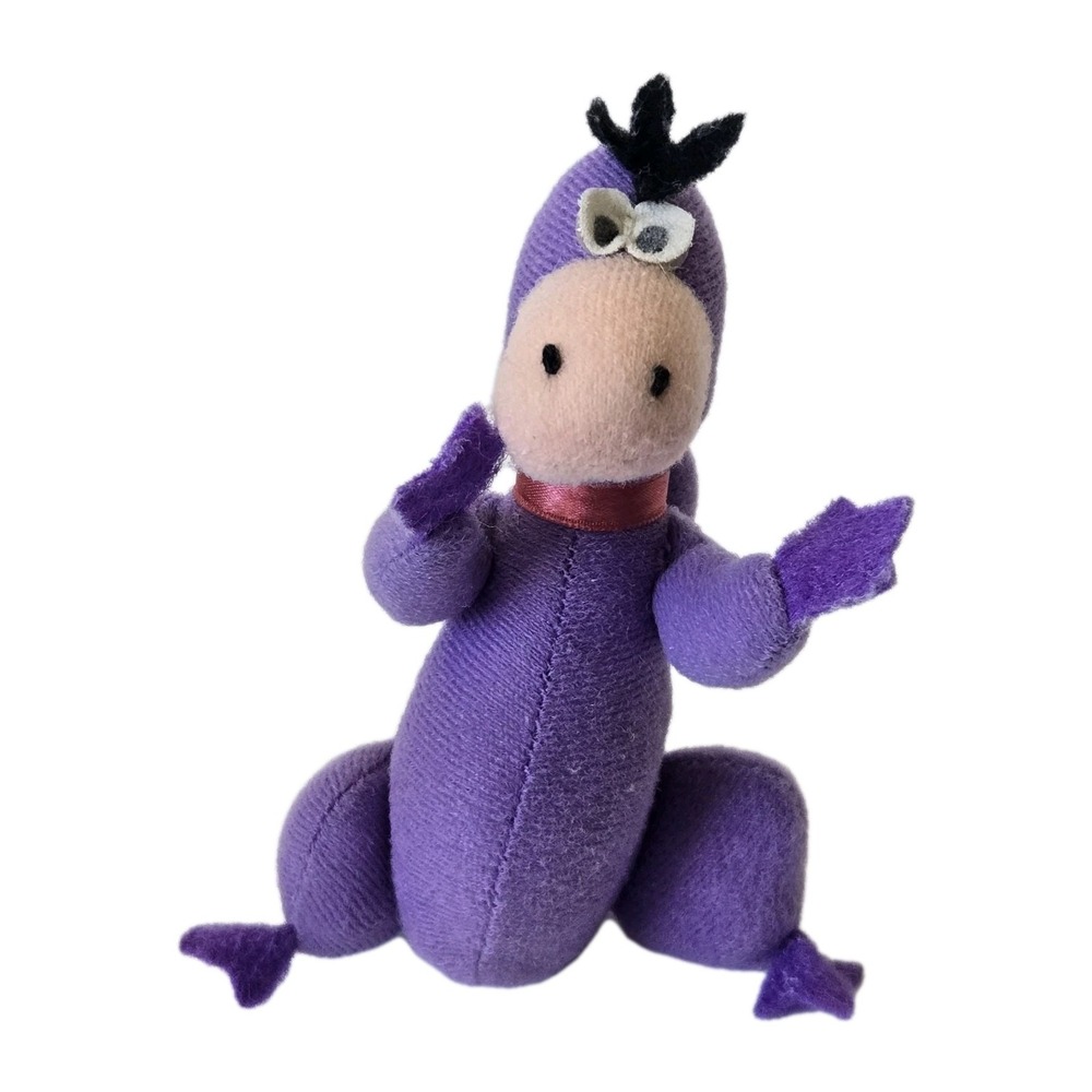 VINTAGE Dino Stuffed Animal‎ Plush Toy 5" Flintstones Fred Wilma Pet Pebbles